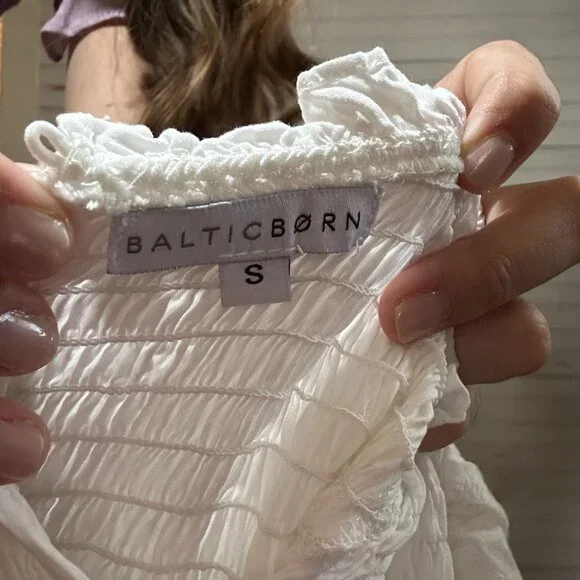 Baltic Born Loveland Geo White Lace Maxi Dress - Picture 5 of 6